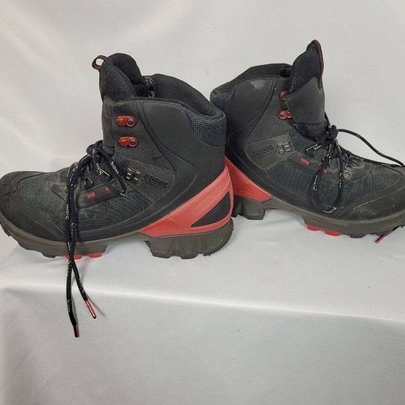 Ecco Mens Biom Hike 1.2 Gore-Tex Hiking Trail Mid Boots Black Titanium Size 45 - Picture 8 of 10